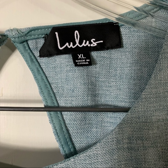 Lulus Winsome Mint Blue Backless Skater Dress - Picture 6 of 7